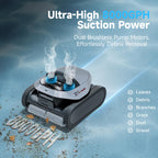 DREAME Z1 Pro Cordless Robotic Pool Cleaner, LiFi & APP Control, 8000 GPH Suction, Wall & Waterline Cleaning, UP to 180+ min, Auto-Retrieval, Automatic Pool Vacuum for Above & In-Ground Pools