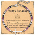 Friend Birthday Gifts for Women, Adjustable Spiritual Cross Bracelet
