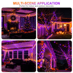 weillsnow 500 LED Halloween Lights Outdoor,164 FT Twinkle Lights Waterproof
