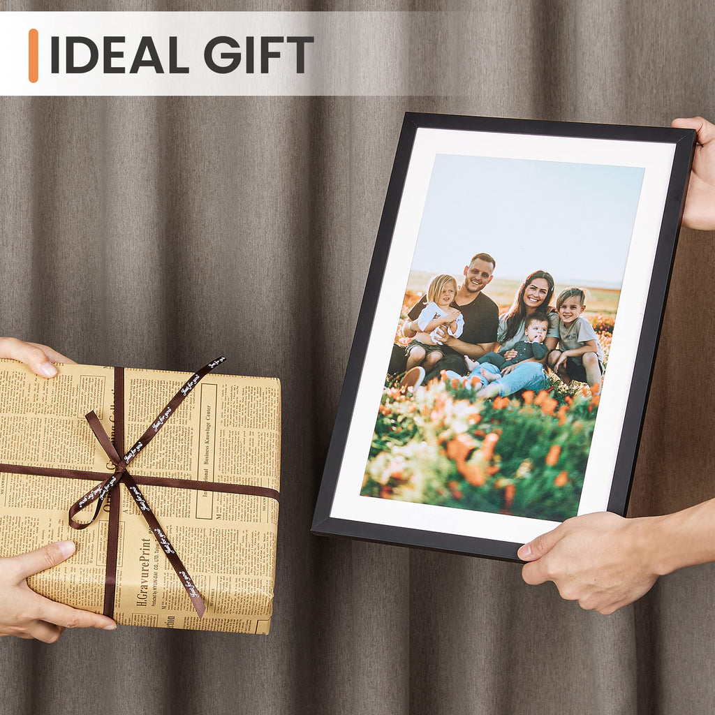 upsimples 11x17 Picture Frame, Gallery Wall Frames Set of 5, Black
