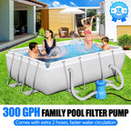 BluClear 300 GPH Pool Filter Pump for Small Above Ground Pools, ETL Certified Pool Cartridge Filter Pump System with GFCI, Safety & Reliable Water Circulation Pumps - Rapidly Capture Debris in Water