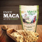 Maca Magic: 100% Organic Raw Powder (2.2 lbs) - Peruvian Premium Grade Superfood - Certified Organic - Vegan - Gluten Free- Perfect for Breakfast, Smoothies, Baking & Ice Cream