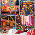 SyouHome Solar String Lights Outdoor, 6 Pack 600 LED Solar Christmas Lights