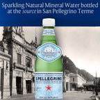 S.Pellegrino Sparkling Natural Mineral Water, 33.8 fl oz. Plastic Bottles (Pack of 12)