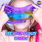 Toy Galaxy Slime Kit for Boys Girls 10-12, FunKidz Ultimate Metallic Slime Making Kit for Kids Ages 8-12 DIY Glow Galactic Globe Shape Fun Slime Gifts
