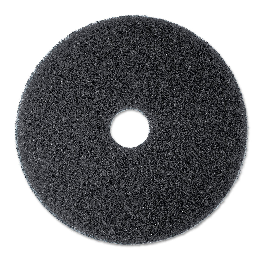 3M Black Stripper Pad 7200, 13" Floor Care Pad (Case of 5)