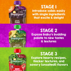 HAPPY BABY Clearly Crafted, Stage 2, Fruit & Veggie Variety Pack, 4oz (10)