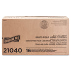 Genuine Joe GJO21040 Multifold Natural Towels (16 Packs, 250 per pack)