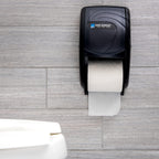 San Jamar R3590TBK Black Pearl Oceans Duett Standard Bath Tissue Dispenser