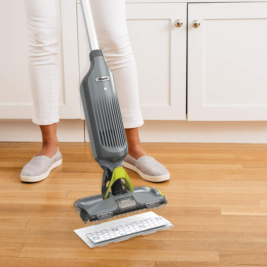 Shark VMP10 Disposable Hard Floor Vacuum and Mop Pad VACMOP Refill, White, 10 Count