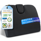 Healthfix® Wedge Seat Cushion for Improved Sitting Posture - Comfortable Ergonomic Wedge Cushion for Chair, Car & More | Orthopedic Seat Cushion with Optimal Memory Foam Firmness