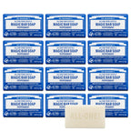Dr. Bronner's Pure-Castile Magic Bar Soap (Peppermint, 5oz, 12-Pack) – Made with Regenerative Organic Certified Oils, Soap Bars for Men & Women, Vegan, Cruelty-Free, Non-GMO