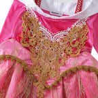 Aoiviss Girls Princess Costume Dresses Pink Fancy Princess Dress Up Clothes