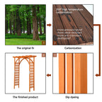 Yaheetech 85in Wooden Garden Arch Arbor Trellis for Backyard Patio Outdoor
