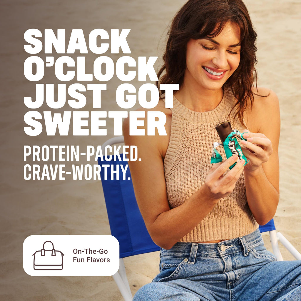 Built Bar 12 Pack High Protein and Energy Bars - Low Carb, Low Calorie, Low Sugar - Covered in 100% Real Chocolate - Delicious, Healthy Snack - (Cookie Dough Chunk Puff)