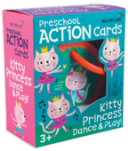 MOLLYBEE KIDS Preschool Action Cards Kitty Princess Dance and Play, 3,4 Year Old Girl Gifts