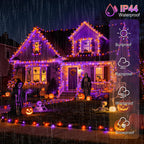 weillsnow 500 LED Halloween Lights Outdoor,164 FT Twinkle Lights Waterproof