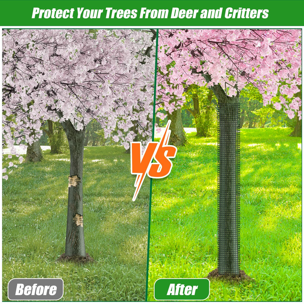 MUDEREK 6 Pack Metal Tree Trunk Protector-48