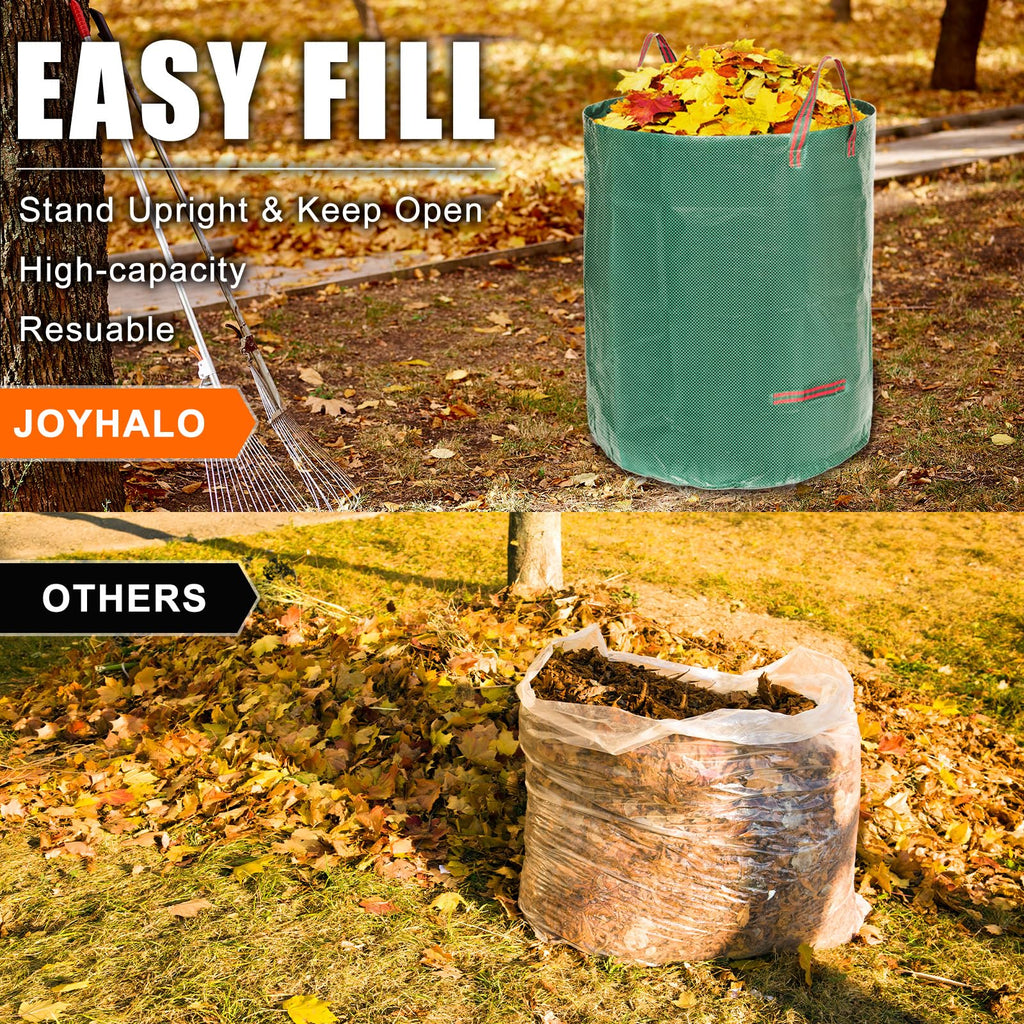 72 Gallon 6 Pack Leaf Bags Reusable for Lawn & Garden