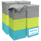 AIDEA Microfiber Cleaning Cloth-600PK, Soft Microfiber Towels for Cars, Absorbent Cleaning Rags, Lint-Free Streak-Free Wash Cloths for House, Kitchen, Window(12in.x12in)