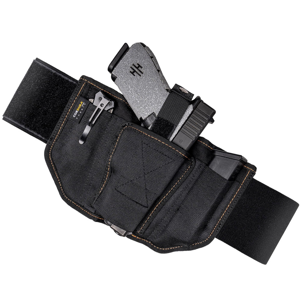 VNSH Gun Holster for Women – Comfortable Waistband for Concealed Carry | IWB Belly Band with Built-in Double Mag Pouch