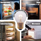 SouLight Oven Light Bulb – 40 Watt Appliance Replacement Bulbs for Oven, Stove, Refrigerator, Microwave. Incandescent - High Temp G45 E26/E27 Socket -Warm White - 400 Lumens - Clear.2 Pack
