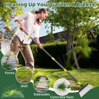 Garden Flat Shovel - Floor Scraper, 60" Multifunctional Garden Cleaning Shovels, Heavy Duty Floor Scrapers Long Handle,Metal Weeding Scraper for Lawn Edging, Snow Ice Removal,Snow Ice Scraper
