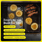Lodge Reversible Cast Iron Grill/Griddle Pan, 16.75 x 9.5 Inches