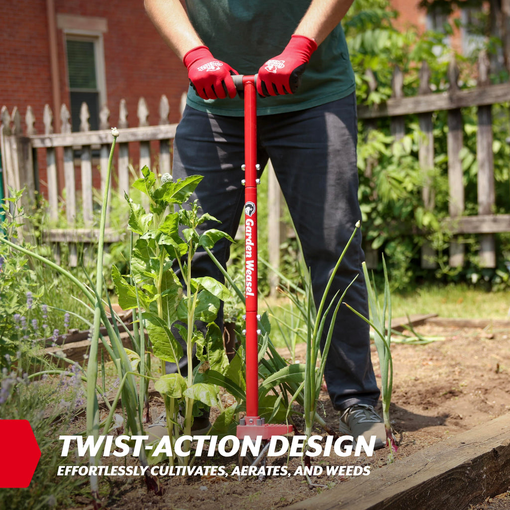 Garden Weasel Claw Pro 3-in-1 Hand Cultivator Tiller Weeder Soil Loosener