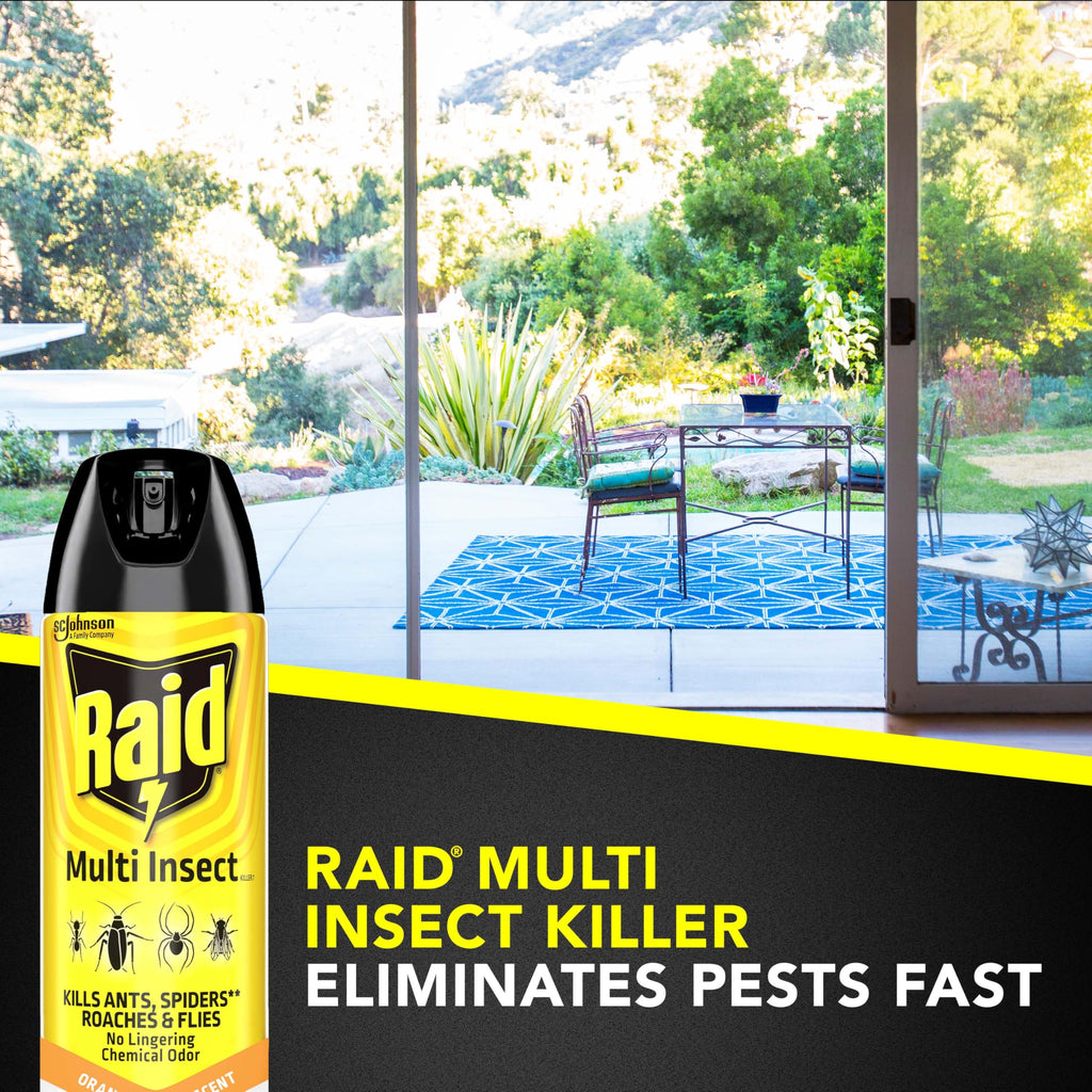 Raid Multi Insect Killer, Orange Breeze 15 Ounce (Pack of 1)