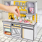 MGA's Miniverse Make It Mini Kitchen, Kitchen Playset, w/UV Light, Collectibles, DIY, Resin Play, Exclusive, Mystery Recipe, Mini Oven Mitts, NOT Edible, 8+