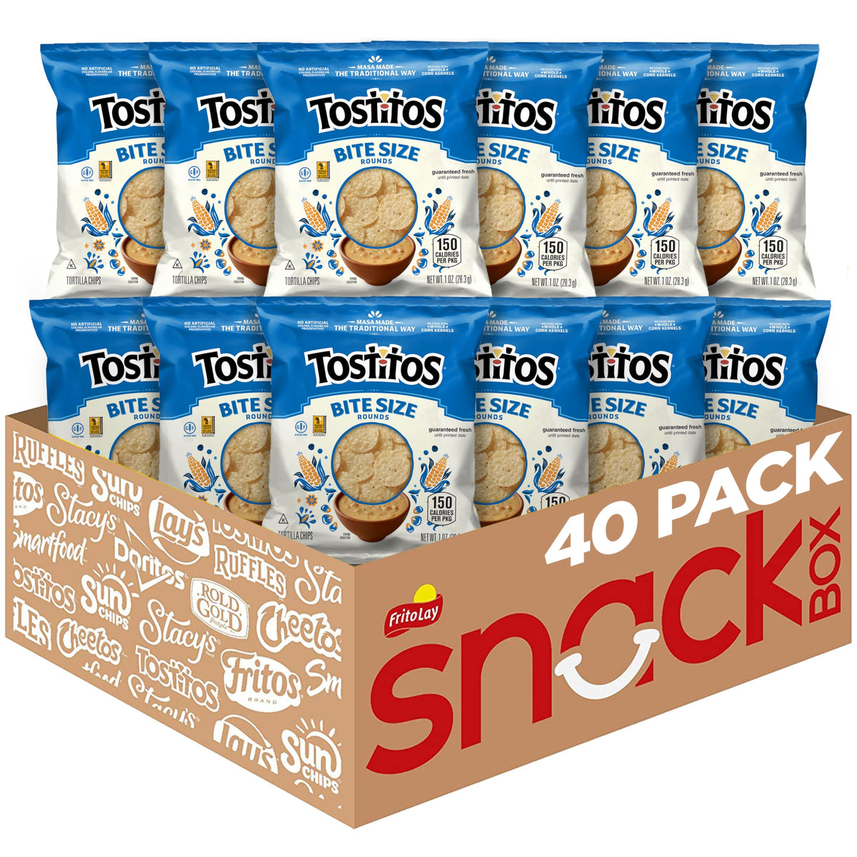 Tostitos, Bitesize Rounds, 1 Ounce (Pack of 40)