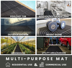 Envelor Interlocking Rubber Floor Tiles with Drainage Holes Anti Fatigue Garage Floor Mat Non Slip Wet Area Mat for Bar, Kitchen, Restaurant, Outdoor, Modular Snap Together 1-Pack, 36 x 36 inches