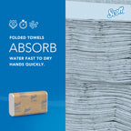 Scott Professional Essential C-Fold Folded Paper Towels, Bulk (01510), Fast-Drying Absorbency Pockets, 13.15"x10.125" Towel, White (200 Sheets/Pack, 12 Packs/Case, 2,400 Sheet Total)