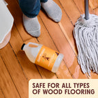Aunt Fannie's Ultra Concentrated Hardwood Floor Cleaner, Vinegar-Free Plant Based Hardwood Floor Cleaner for Mopping, Bright Lemon Scent, 64 oz. (Pack of 1)