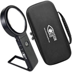 Hands-Free Magnifier with USB Rechargeable LED Lights and Storage Case | Loupe Magnifying Glass with Stand for Reading Jewelry Coins Watch Hobby Crafts Close Work
