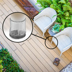 Slipstick GorillaOutdoor Berber Furniture Feet Pads with Clear Sleeve Sock (8 Pack) Outdoor Furniture Sliders for Round & Square Legs, Large