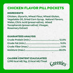 Greenies Pill Pockets Large Size Dog Treats, Chicken Flavor, 15.8 oz