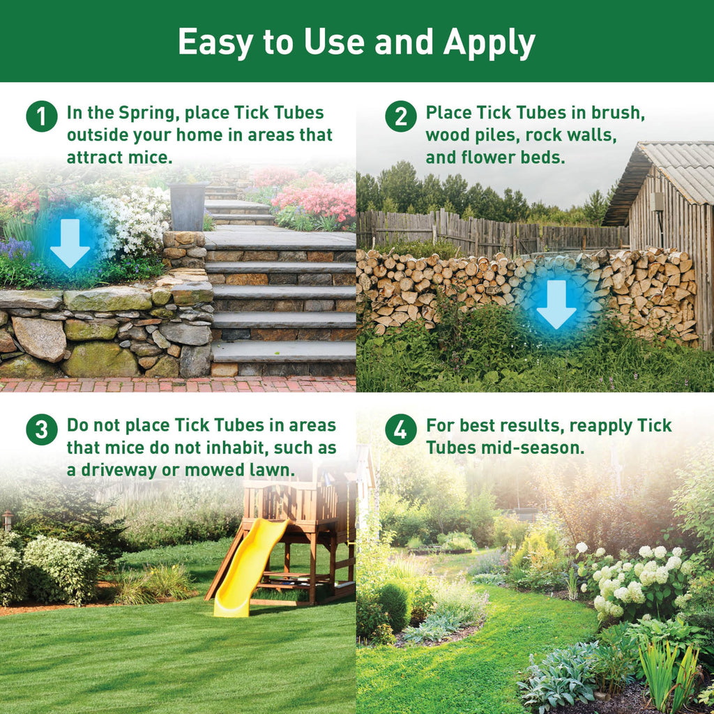 Thermacell Tick Control Tubes for Yards; 48 Tubes; Protects 2 Acres from Ticks; No Spray, No Granules, No Mess; Environmentally Friendly Alternative to Tick Spray & Tick Repellent