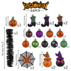 Valery Madelyn Halloween Decorations 24ct Shatterproof Tree Ornament Indoor