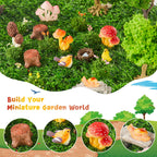 24 Days Magic Fairy Garden Accessories Advent Calendar, Waterproof Fade Resistant DIY Miniature Garden Decor Holiday Birthday Countdown Surprise Gift for Kids Fairy Lovers
