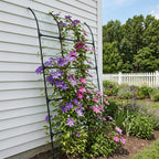 popsea 7.2 ft No-Drill Leaning Garden Trellis for Climbing Plants