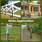 Housolution Fence Post Repair Kit,Separated Fence Post Anchor,1 Pack