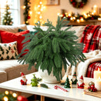Rowfad 12 Pcs Artificial Norfolk Pine Branches Faux Christmas Stems (12)