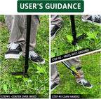 Upgraded Weed Puller Tool Stand Up Heavy Duty: Alloy Long Handle & 4-Claw Steel Head Design, Durable And Lightweight Weeding Tool Gardening Supplies - No Need to Bend Over Or Kneel Down to Weed Easily