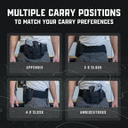 VNSH Belly Band Holster – Comfortable, Secure & Discreet | Concealed Carry Fit for 99% of Handguns with Built-in Mag Pouches