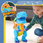 Disney Junior Mickey Mouse Funhouse Roarin' Safari Dino, 4-piece Figures and Playset, Dinosaur, Kids Toys for Ages 3 Up by Just Play