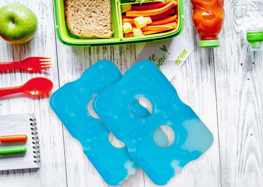 Healthy Packers Ice Packs for Lunch Boxes & Coolers, Slim Reusable 4-Pack
