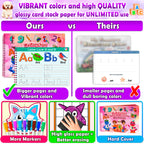 Curious 2 Learn Preschool Learning Activities -Tracing Books for Kids Ages 3-5 - Toddler Handwriting Practice - Letter Tracing for Kids Preschool Kindergarten Workbooks 3-4, 4-5 - Learning Toys