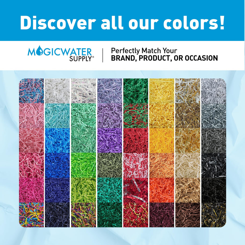 MagicWater Crinkle Cut Paper Gift Basket Filler - 2 LB - Kraft